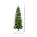 8'6"Hx40"W Slim Salem Pine Artificial Christmas Tree, LED Pre-Lit -Green - A103081LED