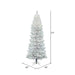 5'6"Hx28"W Pencil White Salem Pine Artificial Christmas Tree, Unlit -White - A103255