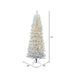5'6"Hx28"W Pencil White Salem Pine Artificial Christmas Tree, LED Pre-Lit -White - A103256LED