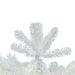 7'6"Hx36"W Pencil White Salem Pine Artificial Christmas Tree, Unlit -White - A103275