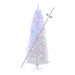 7'6"Hx36"W Pencil White Salem Pine Artificial Christmas Tree, Micro LED Pre-Lit (Multi-Mode) -White - A103276LEDCC