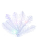 6'6"Hx32"W Pencil White Salem Pine Artificial Christmas Tree, Micro LED Pre-Lit (Multi-Mode) -White - A103266LEDCC