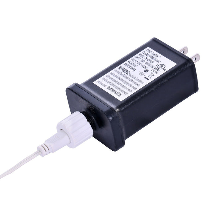 8'6"Hx40"W Pencil White Salem Pine Artificial Christmas Tree, Micro LED Pre-Lit (Multi-Mode) -White - A103281LEDCC