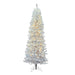 5'6"Hx28"W Pencil White Salem Pine Artificial Christmas Tree, LED Pre-Lit -White - A103256LED