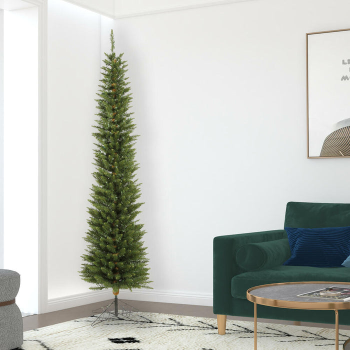 7'6"Hx23"W Pole Durham Pine Artificial Christmas Tree, Unlit -Green - A103675