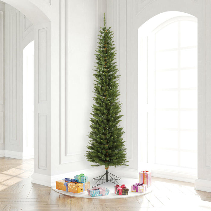 8'6"Hx28"W Pole Durham Pine Artificial Christmas Tree, Unlit -Green - A103680