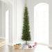 8'6"Hx28"W Pole Durham Pine Artificial Christmas Tree, Unlit -Green - A103680