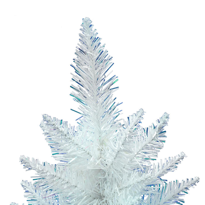 2'6"Hx17"W Pencil Sparkle White Spruce Artificial Christmas Tree, Unlit -White - A104030