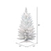 2'6"Hx17"W Pencil Sparkle White Spruce Artificial Christmas Tree, Unlit -White - A104030
