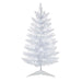 2'6"Hx17"W Pencil Sparkle White Spruce Artificial Christmas Tree, LED Pre-Lit -White - A104031LED