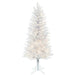 5'Hx25"W Pencil Sparkle White Spruce Artificial Christmas Tree, LED Pre-Lit -White - A104051LED