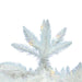 7'6"Hx34"W Pencil Sparkle White Spruce Artificial Christmas Tree, LED Pre-Lit -White - A104076LED