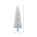 7'6"Hx34"W Pencil Sparkle White Spruce Artificial Christmas Tree, LED Pre-Lit (Multicolor) -White - A104077LED