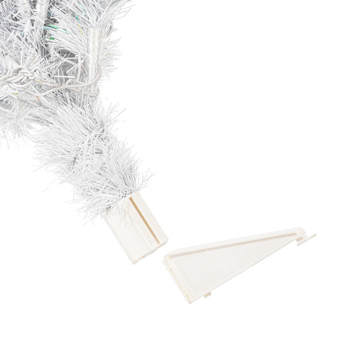 3'6"Hx26"W Sparkle White Spruce Artificial Christmas Tree, LED Pre-Lit -White - A104136LED