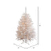 3'6"Hx26"W Sparkle White Spruce Artificial Christmas Tree, LED Pre-Lit -White - A104136LED