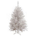 4'6"Hx36"W Sparkle White Spruce Artificial Christmas Tree, Unlit -White - A104145