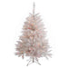 4'6"Hx36"W Sparkle White Spruce Artificial Christmas Tree, LED Pre-Lit (Multicolor) -White - A104147LED