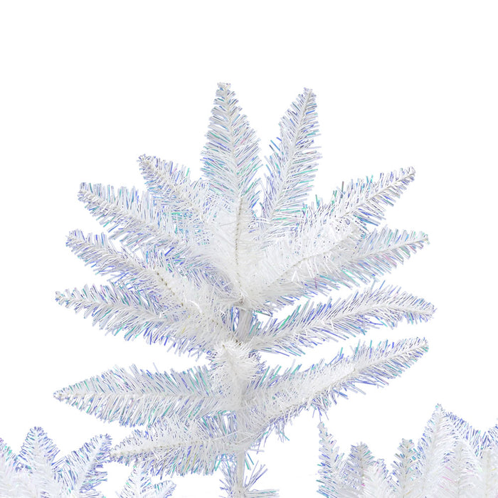 4'6"Hx36"W Sparkle White Spruce Artificial Christmas Tree, Unlit -White - A104145
