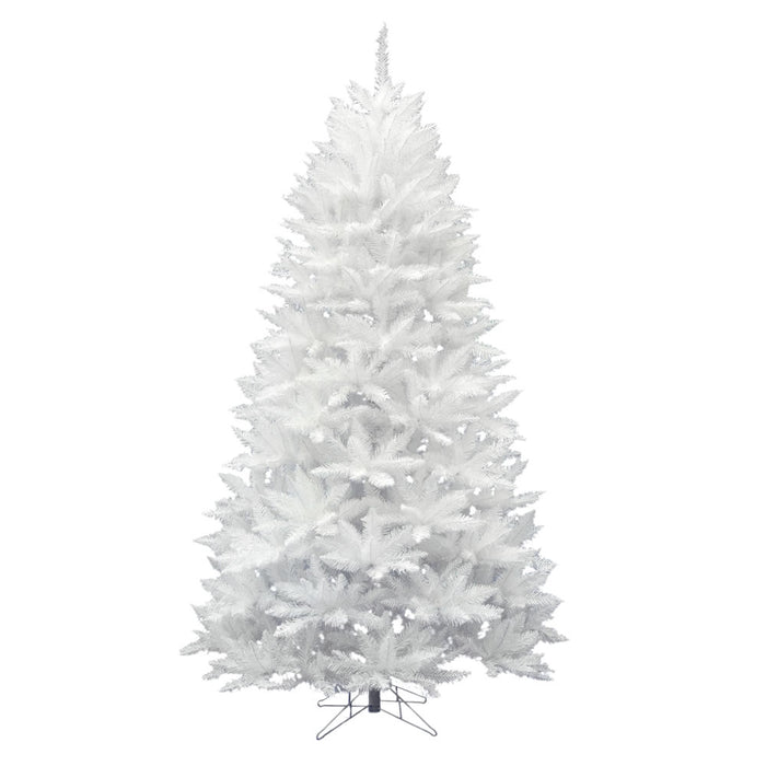6'6"Hx46"W Sparkle White Spruce Artificial Christmas Tree, Unlit -White - A104165