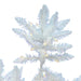 6'6"Hx46"W Sparkle White Spruce Artificial Christmas Tree, LED Pre-Lit -White - A104166LED