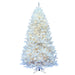 7'6"Hx52"W Sparkle White Spruce Artificial Christmas Tree, LED Pre-Lit -White - A104176LED