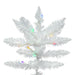 4'6"Hx36"W Sparkle White Spruce Artificial Christmas Tree, LED Pre-Lit (Multicolor) -White - A104147LED