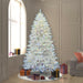 7'6"Hx52"W Sparkle White Spruce Artificial Christmas Tree, LED Pre-Lit (Multicolor) -White - A104177LED