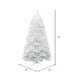 8'6"Hx58"W Sparkle White Spruce Artificial Christmas Tree, Unlit -White - A104180