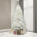 8'6"Hx58"W Sparkle White Spruce Artificial Christmas Tree, LED Pre-Lit -White - A104181LED