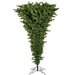 7'6"Hx60"W Upside-Down American Pine Artificial Christmas Tree, Unlit -Green - A107475