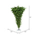 7'6"Hx60"W Upside-Down American Pine Artificial Christmas Tree, LED Pre-Lit -Green - A107476LED