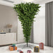 9'Hx78"W Upside-Down American Pine Artificial Christmas Tree, Unlit -Green - A107480