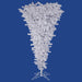9'Hx78"W Upside-Down American Pine Artificial Christmas Tree, Unlit -White - A107580
