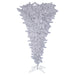 7'6"Hx60"W Upside-Down American Pine Artificial Christmas Tree, Unlit -White - A107575