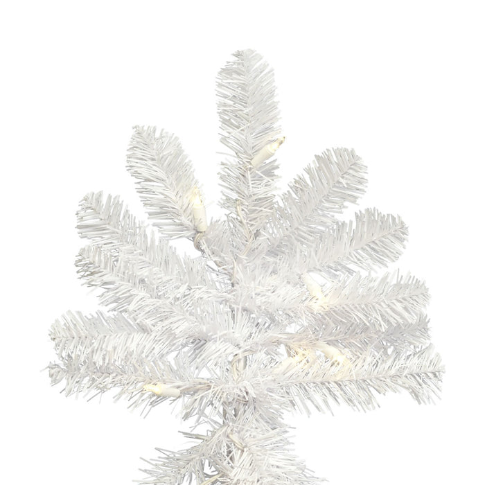 9'Hx78"W Upside-Down American Pine Artificial Christmas Tree, LED Pre-Lit -White - A107581LED