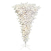9'Hx78"W Upside-Down American Pine Artificial Christmas Tree, LED Pre-Lit -White - A107581LED