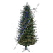 14'Hx88"W PE Slim Itasca Fraser Artificial Christmas Tree, Micro LED Pre-Lit (Multi-Mode) -Green - A110296LEDCC