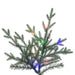 6'6"Hx46"W PE Slim Itasca Fraser Artificial Christmas Tree, Micro LED Pre-Lit (Multi-Mode) -Green - A110266LEDCC