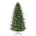 8'6"Hx54"W PE Slim Itasca Fraser Artificial Christmas Tree, LED Pre-Lit -Green - A110281LED