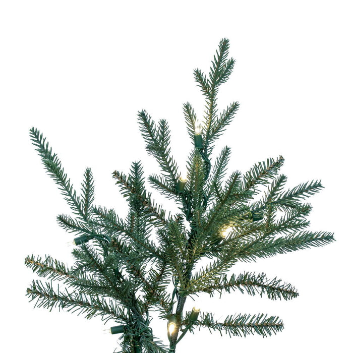 9'6"Hx60"W PE Slim Itasca Fraser Artificial Christmas Tree, LED Pre-Lit -Green - A110286LED