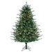 5'6"Hx47"W PE Itasca Fraser Artificial Christmas Tree, LED Pre-Lit -Green - A110356LED