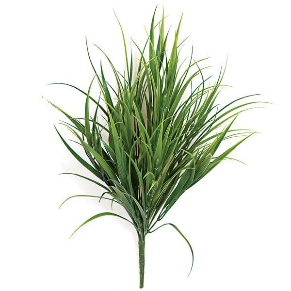 18" UV-Proof Outdoor Artificial Grass Plant -2 Tone Green (pack of 12) - A110370