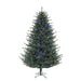 6'6"Hx56"W PE Itasca Fraser Artificial Christmas Tree, Micro LED Pre-Lit (Multi-Mode) -Green - A110366LEDCC