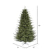 9'6"Hx76"W PE Itasca Fraser Artificial Christmas Tree, Unlit -Green - A110385