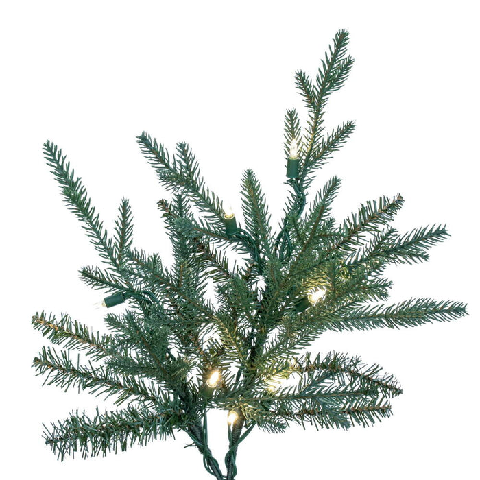 9'6"Hx76"W PE Itasca Fraser Artificial Christmas Tree, LED Pre-Lit -Green - A110386LED