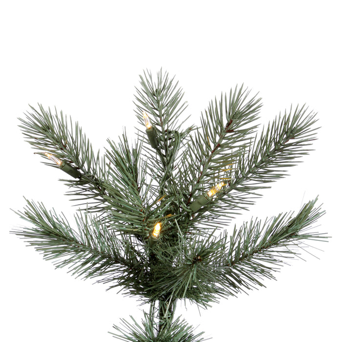 12'Hx66"W PE Slim Cashmere Pine Artificial Christmas Tree, LED Pre-Lit -Green - A118191LED