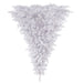 6'Hx61"W Hanging Upside-Down American Pine Artificial Christmas Tree, Unlit -White - A117535