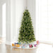 6'6"Hx42"W PE Slim Cashmere Pine Artificial Christmas Tree, Unlit -Green - A118165