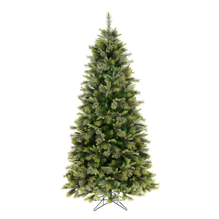 7'6"Hx46"W PE Slim Cashmere Pine Artificial Christmas Tree, Unlit -Green - A118175