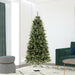 7'6"Hx46"W PE Slim Cashmere Pine Artificial Christmas Tree, Unlit -Green - A118175